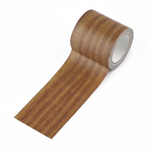 Image of Wood Grain Repair Tape, 2.2 inch x 15ft Self-Adhesive Wood Look Tape for Furniture, Trim, Cabinets & Flooring Edges, Instant Fix for Scratches and Gaps