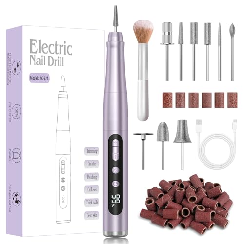 Perceuse à ongles électrique sans fil 35000 tr/min rechargeable pour manucure gel