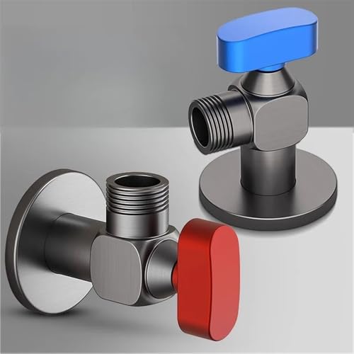 Vanne d'angle murale en alliage pour eau chaude et froide - 3