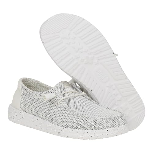 Image of HEYDUDE Women's Wendy Stretch Sox Slip On Loafer | Lightweight Stretch Mesh Easy On | Elastic Laces, Sock Like Fit