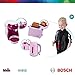 Theo Klein 9597 Bosch Breakfast Set I Pink Kitchen Accessory Set incl. Toaster, Coffee Maker and Kettle I with Crockery, Cutlery and Dummy Fried Egg I Toys for Children Aged 3 and Over
