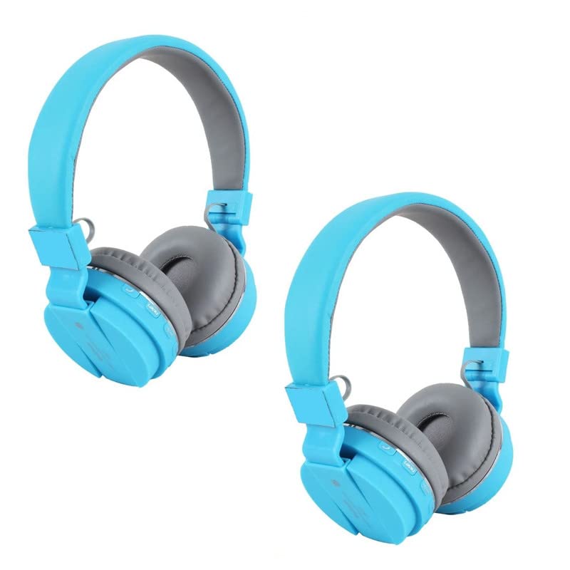 Raptas (Pack of 2 Stylish, Lightweight and Comfortable On-Ear Bluetooth Wireless Headphones with Inbuilt Microphone, FM & SD Card Support and Handsfree Calling for All Smartphones-image-38