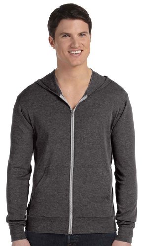 Bella + Canvas Unisex Triblend Full-Zip Lightweight Hoodie
