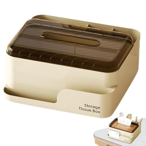 Titular de Papel higiénico – Soporte de de pañuelos, dispensador de Estuches de servilletas de Mesa | Contenedor dispensador de Toallas de de Papel de Seda, Almacenamiento de Escritorio de