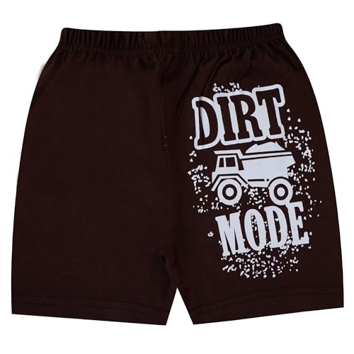 Image of T2F Boy's Printed Cotton Regular Fit Shorts(Pack of 5)