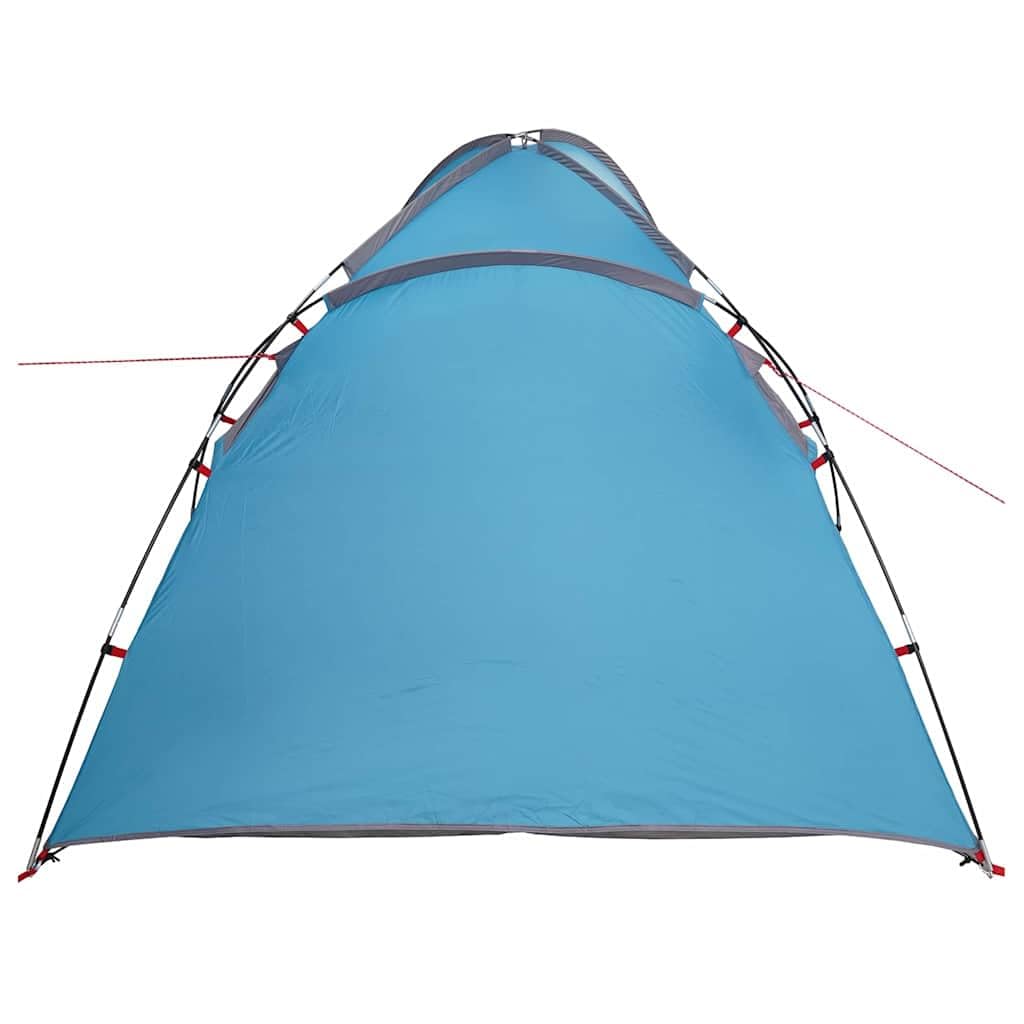 Tenda da campeggio per 2 persone, in taffetà, 370 x 230 x 185 cm, grande tenda di gruppo per estate, campeggio, giardino e terrazza, antivento, grigio e arancione