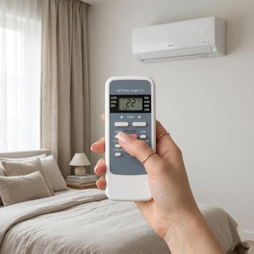 Image of Remote Compatible for Hitachi Split AC and Window Air Conditioner The Model of Remote Control is 137, Exact Match with Original Remote No Pairing Required use New AAA Alkaline Battery.