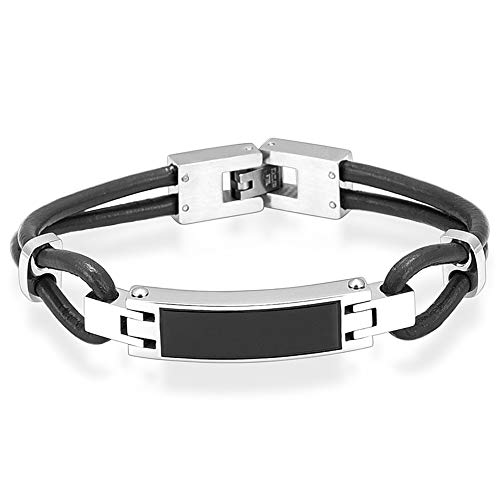 Cremation Bracelet for Ashes - Cremation Jewelery for Men Lockets for Ashes Black Bangle Bracelet Cremation Jewelry for Men Mens Cremation Jewelry + Fill kit + Box