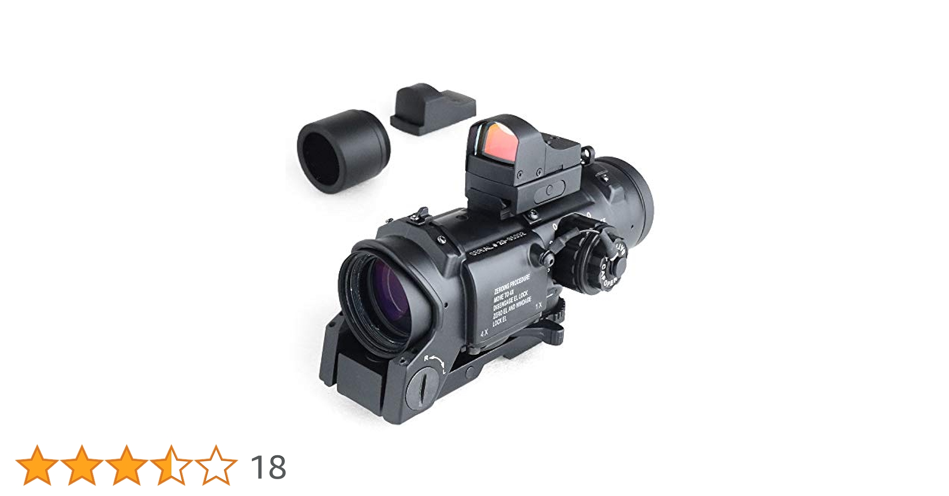 エルカン1×4スコープ　レプリカ Amazon.co.jp: ELCAN Specter DR タイプ 1-4X 可変倍率 スコープ