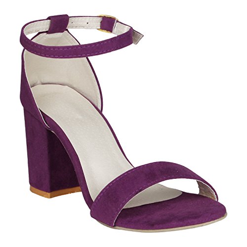 Image of Misto Women's and Girl's Formal Casual Suede Leather Block Heel Sandal