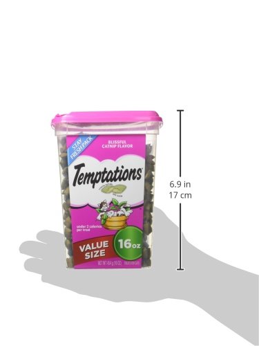 Temptations Classic Crunchy Cat Treats, Blissful Catnip, 16 oz - image 3