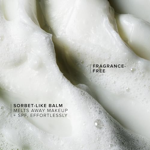 Image of Farmacy Sensitive Skin Makeup Remover Cleansing Balm - Green Clean Waterproof Makeup Remover Balm + Oil Cleanser for Face - Melts Make Up + SPF - Hydrates + Softens Skin - Fragrance-Free (30ml)