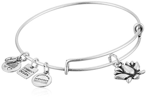 Alex and Ani Charity By Design Lotus Blossom Rafaelian Silver Bangle Bracelet