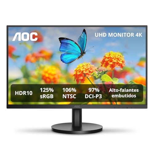 Monitor AOC 27" 4K IPS 106% NTSC 97% DCI-P3 Speakers U27B3A