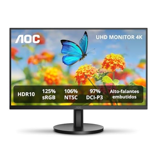 Monitor AOC 27" 4K IPS 106% NTSC 97% DCI-P3 Speakers U27B3A