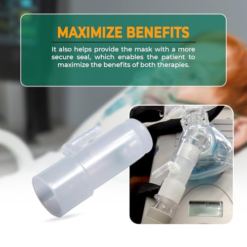 Image of Bistras Oxygen Adapter Enrichment Port Connector fits CPAP Tubing Hose Model 1642 (5)