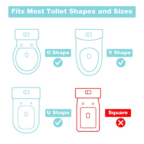 711TEK Potty Training Seat Toddler Toilet Seat with Step Stool Ladder,Potty Training Toilet for Kids Boys Girls Toddlers-Comfortable Safe Potty Seat Potty Chair with Anti-Slip Pads Ladder (Blue) - Thumbnail 6