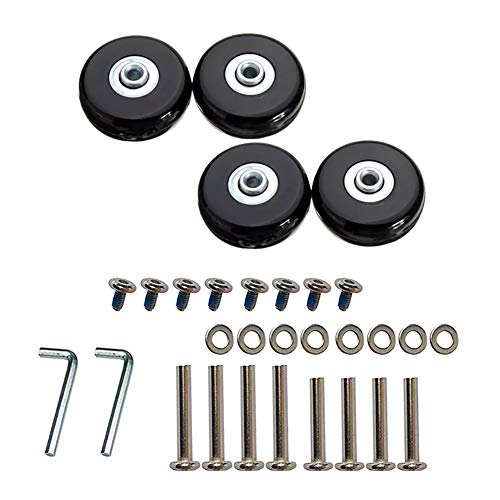 [Jinmoioy] �É��V���[�Y�L���X�^�[ �ԗ֗p�����^�C���L�b�g �X�[�c�P�[�X 4���� �V���b�s���O�J�[�g �L�����[�{�b�N�X�Ȃǂ̎ԗ֕�C�p �L���X�^�[��ւ� DIY �C�� ���� (���a50mm)