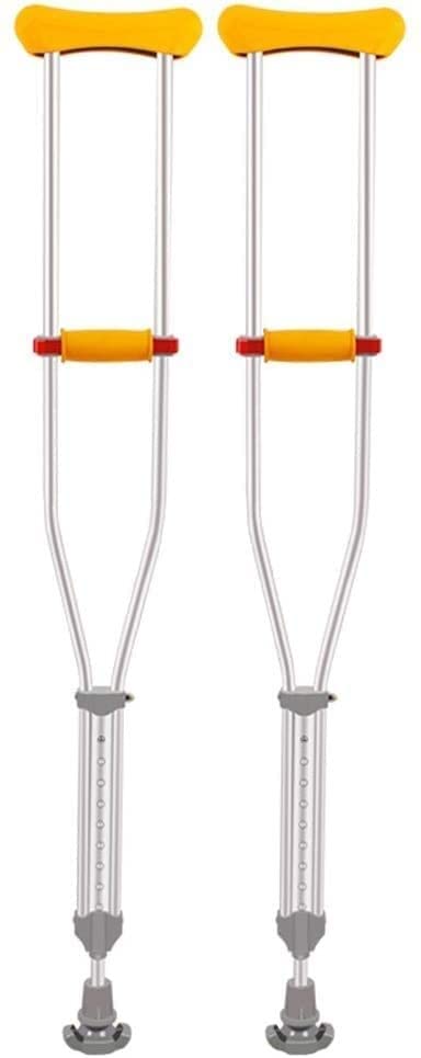 Béquilles pour adultes sous-arm aluminium réglables avec embout de marche anti-glissade