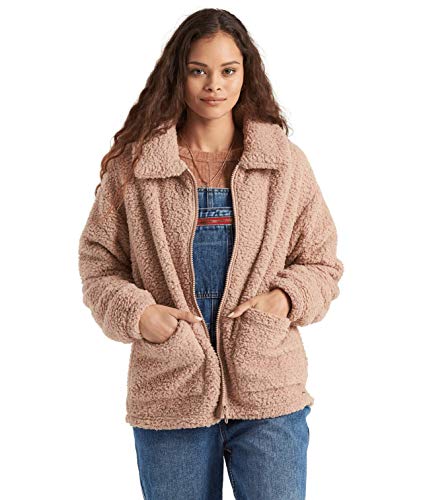 Billabong Women's Scenic Route Cozy Fleece Jacket, Warm Sand, M