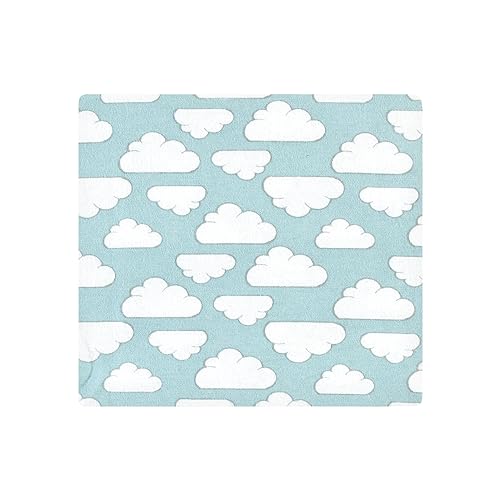 Image of Hudson Baby Unisex Baby Cotton Poly Flannel Receiving Blankets Bundle, Boy New Elephant, One Size