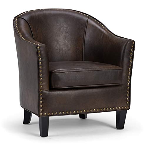 Distressed Leather Smoking Chair