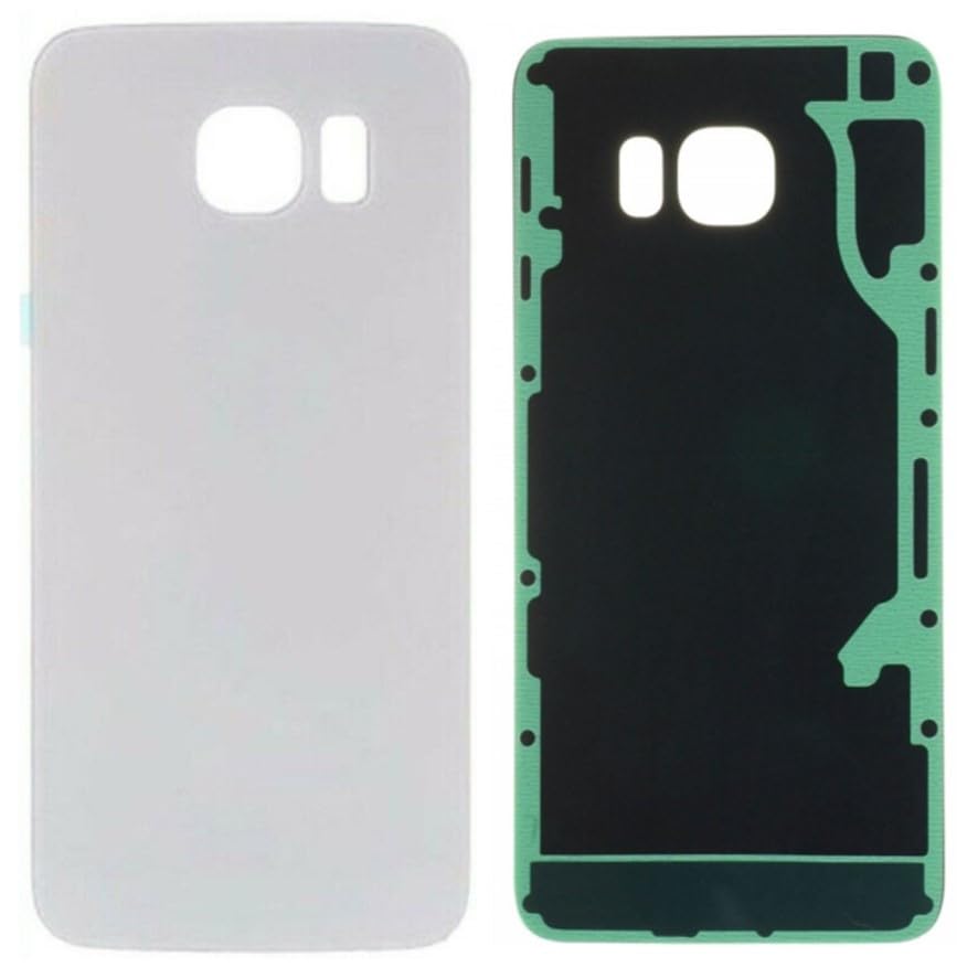 Tapa BATERIA para Samsung Galaxy S6 Edge Blanco Blanca Cristal Trasero Repuesto