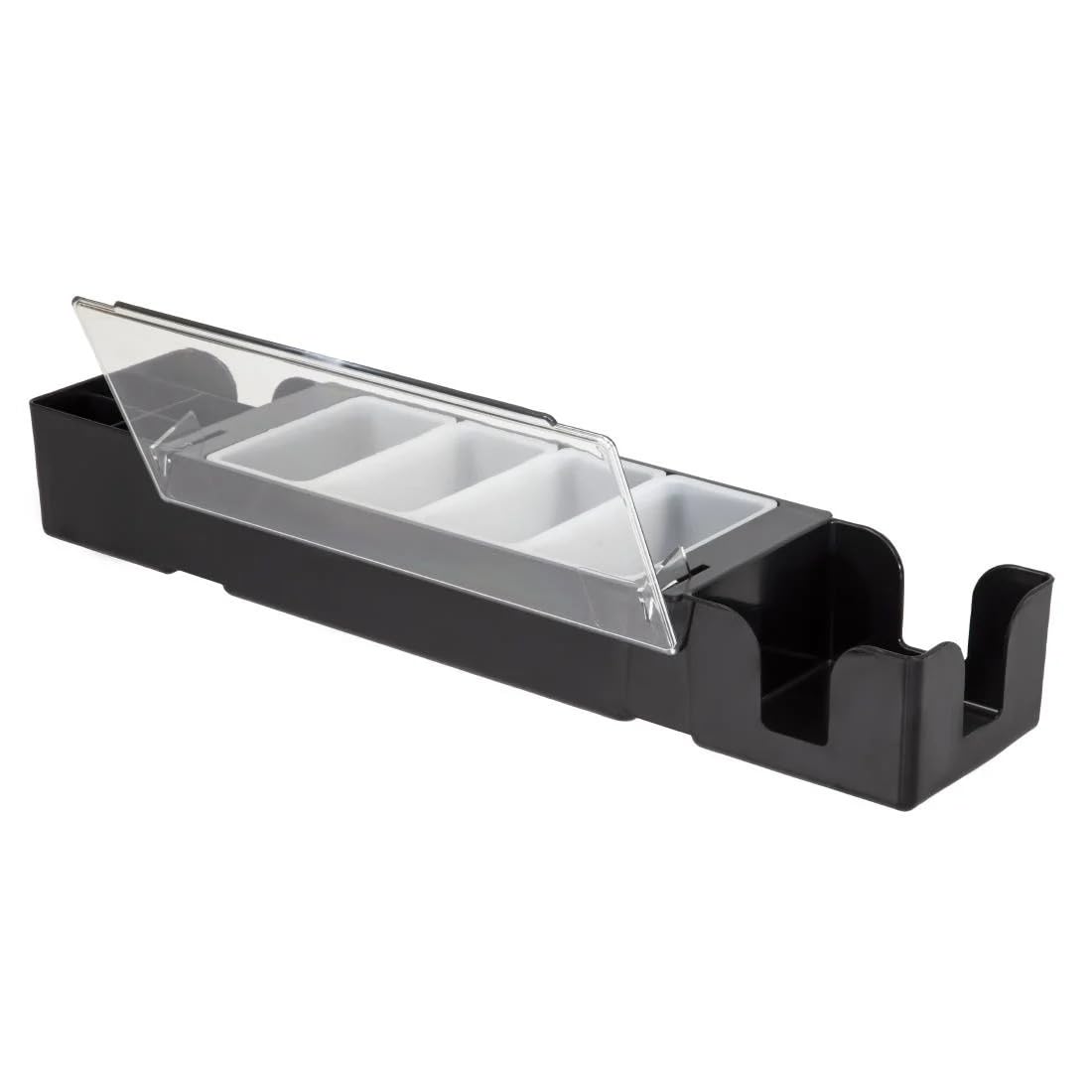 Beaumont - D871 Gewürz- und Serviettenspender, multifunktional, für Tisch, Küche, schwarz