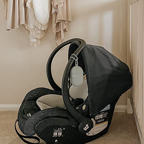 Image of Pacifier Holder Case - Soft Silicone Pacifier, Clip, and Accessory Pouch with Zipper (Taupe)