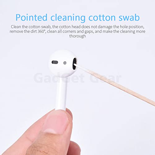 Image of GadgetGear 3 in 1 Cleaning Combo Kit Hygienic Buds and Case with Reusable Micro Bristle Brush for Airpods, Cameras, Laptops, Mobiles, LCD, LED, Computers, TV