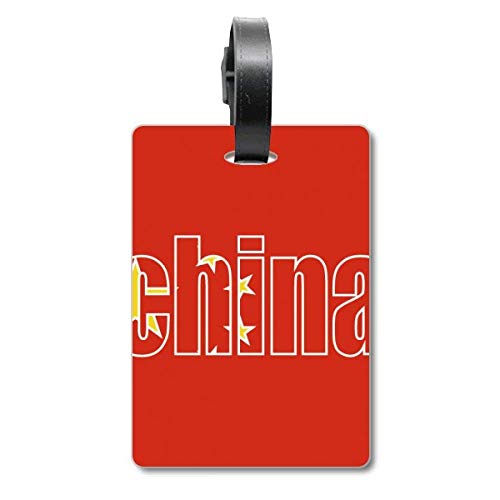 Étiquette d'identification valise drapeau de la Chine pour sac de voyage