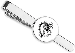 Gravata com clipe para amarrar em forma de inseto natural escorpião, presente para homem de negócios