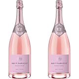 Brut Dargent - Sekt Rosé Pinot Noir Brut Magnum, Qualitativ hochwertiger Pinot Noir trocken Sekt aus Frankreich, Methode Traditionnelle (1 x 1,5 l) (Packung mit 2)