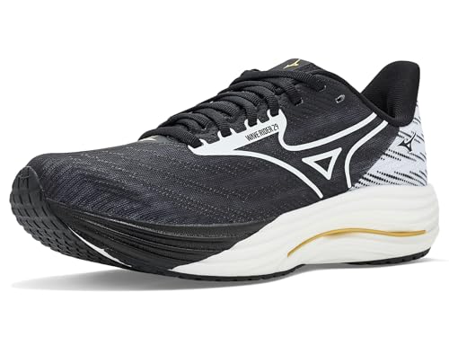 Mizuno Wave Rider 29 Uni Origami unisex para adultos, Negro/Blanco, 9 Women/7.5 Men