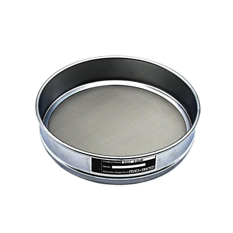 Zestaw sit do gleby - 11 szt. Standardowe sito laboratoryjne z okrągłym otworem, średnica 20 cm, apertura 0,075-60 mm,
