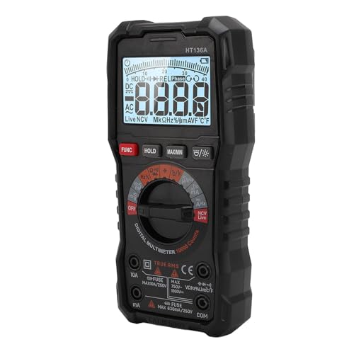 Multimètre numérique 6000 points avec grand écran LCD pour l'entretien automobile