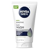 NIVEA MEN Sensitive Face Wash with Vitamin E and Chamomile Extract, No Drying Alcohol, Gentle Face Wash for Men with Sensitive Skin, 5 Fl Oz Tube