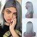 Aprilhair Pre-plucked Bob Lace Front Wigs Glueless 130% Density Short Cut Straight Brazilian Virgin Human Hair With Baby Hair Full And Thick (12 Inch,Grey Color)