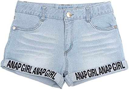 Amazon Anap Girl 裾ロゴデニムショートパンツ ライトブルー Xs パンツ 通販