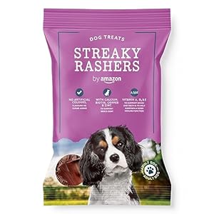 by Amazon – Dog Treats – Streaky Rashers, 85g