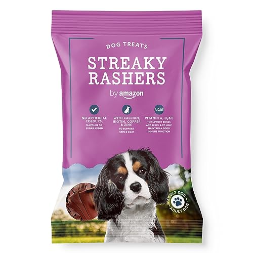 by Amazon – Dog Treats – Streaky Rashers, 85g