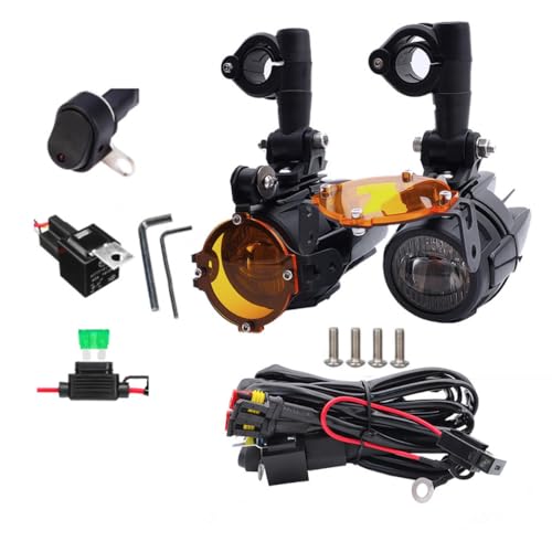 NEWFUN Faros Auxiliares De Moto,Luces Antiniebla, Led Externas De Conversión, Motos Adicionales,Foco Led,Ip67, 40w,Rotación De 360 Grados