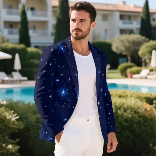 Men's Sport Coat Casual Blazer Slim Fit One Button Notched Lapels Lightweight Business Suit Jacket, S-5XL4