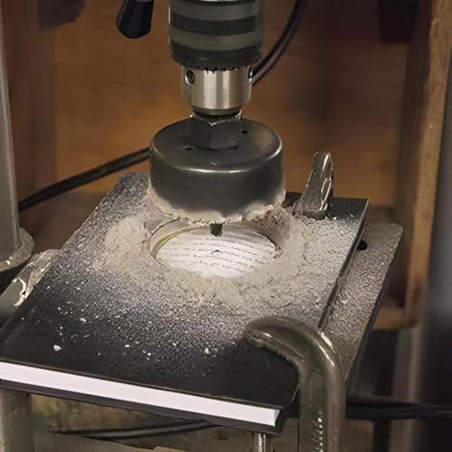 Image of Oblivion 6Pc Hole Saw Drill Bit Set - Circular Cutting Tool 32mm, 38mm, 44mm, 54mm Bi-Metal Heavy-Duty Bits for Wood & Metal, Multi-Size Saws with Quick-Change Power Accessories - Professional Kit.