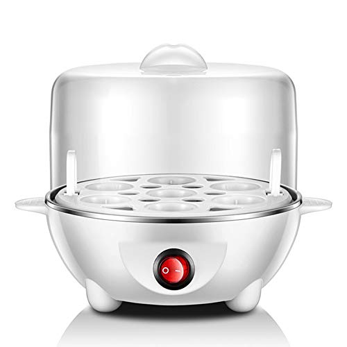 S.N Electric Egg Boiler and Poacher，Multi-functional Soft Medium Hard Boiled Egg Cooker Steamer Fits 7 Eggs