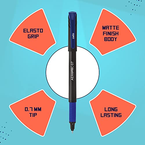 Image of Cello Gripper Ball Pen Set - Pack of 25 (Blue) Aerotec Ball Pens