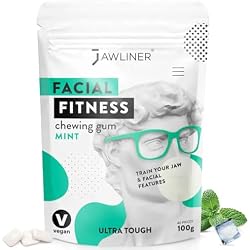 Jawliner® Pioneers the Toughest Handmade Extreme Ultra15x Harder Jawline Gum with 12 Weeks Coaching - Sugar-Free Mastic Gum with No Artificial Flavors - Hard Chewing Jaw gum for Jaw Shaping & Mewing (2 Months Pack)