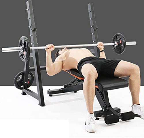 ERoomQ Household Multifunctional Dumbbell Bench Stands Squat Rack Bench Bench Set Home Fitness Equipment Multifunction Bench Set for Weight Lifting Barbell