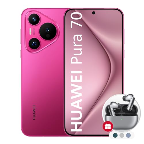 Huawei Pura 70 Smartphone, 12+256GB, Instantánea Ultrarrápida, Super Macro, Kunlun Glass, EMUI 14.2, Huawei Supercharge de 66W, Batería de 5050mAh...