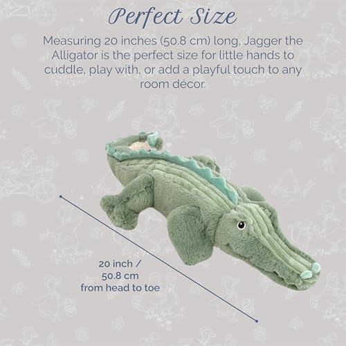 Peluche alligator moelleuse avec sourire denté pour voyage